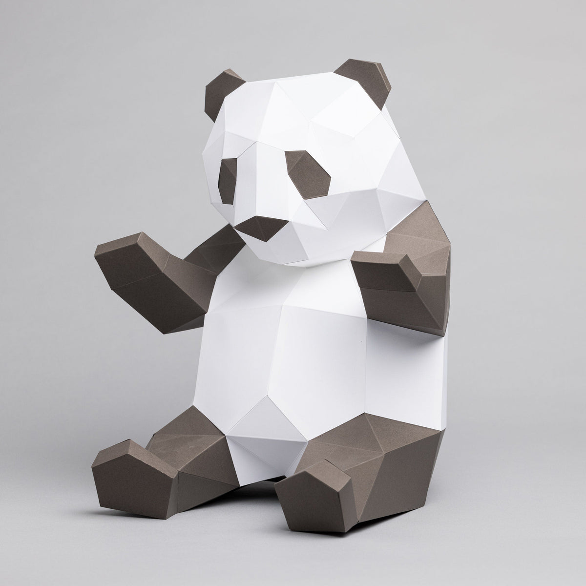 Sofs DIY 3D paper panda model kit, alternate view
