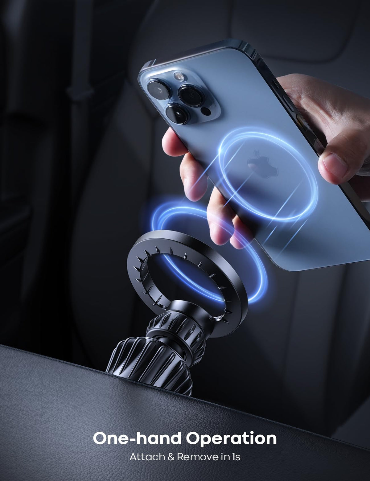 Lamicall MagSafe magnetic car vent phone mount, alternate view