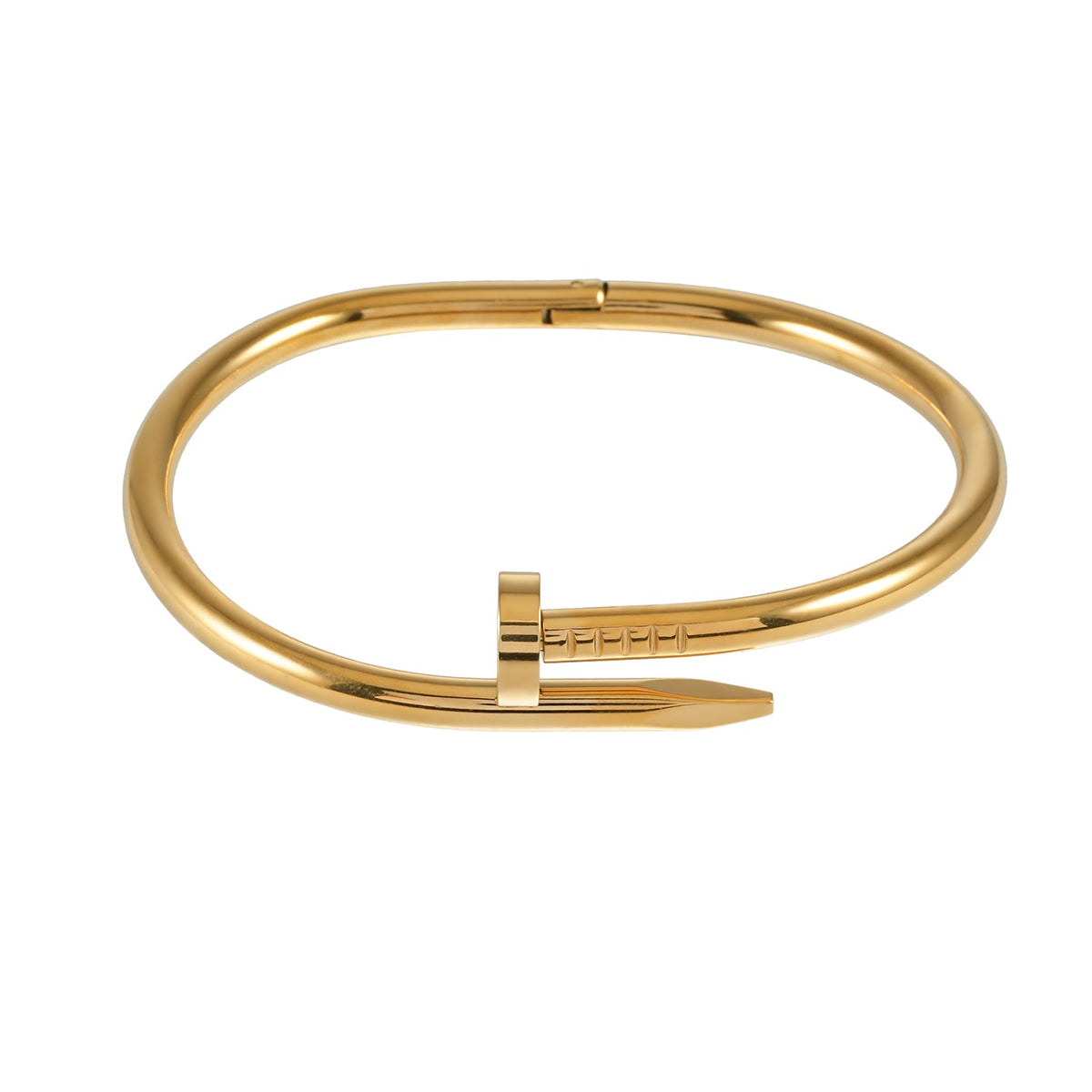 HACKNEY NINE AGOTA gold twisted nail bracelet, alternate view