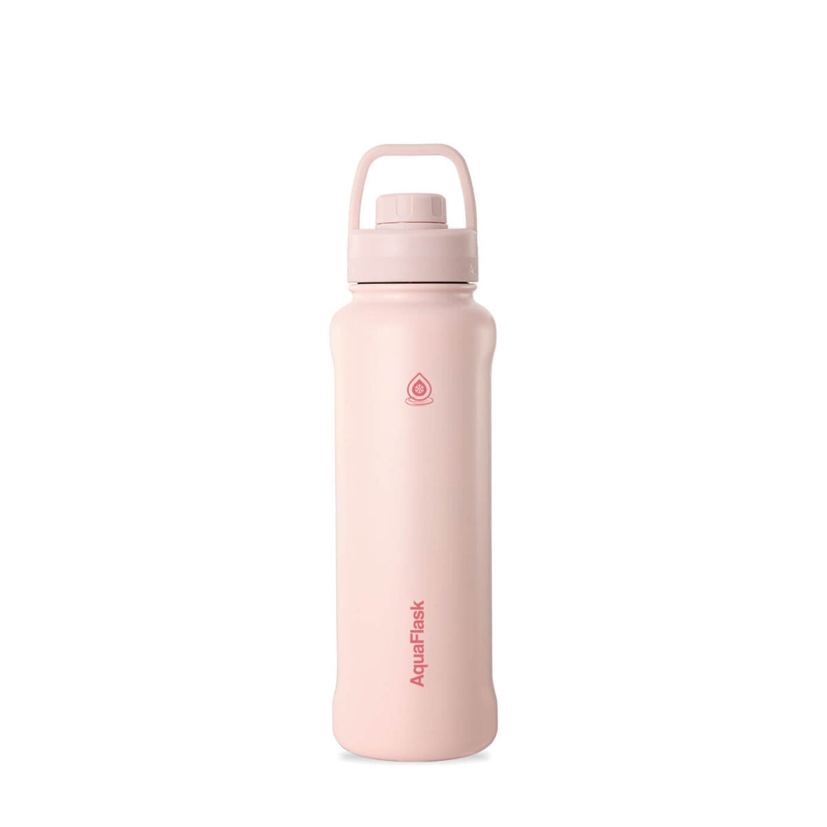 AquaFlask 40oz stainless steel water bottle with sports lid in Ballet Pink