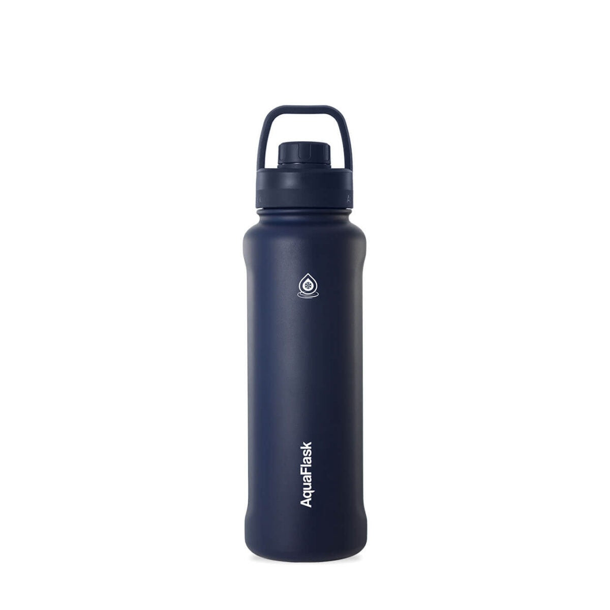 AquaFlask 40oz stainless steel water bottle with sports lid in COBALT BLUE