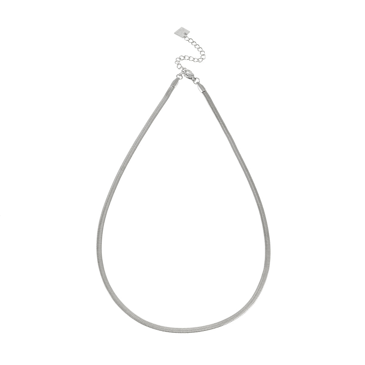 HACKNEY NINE FRYDA silver-tone snake chain necklace, alternate view