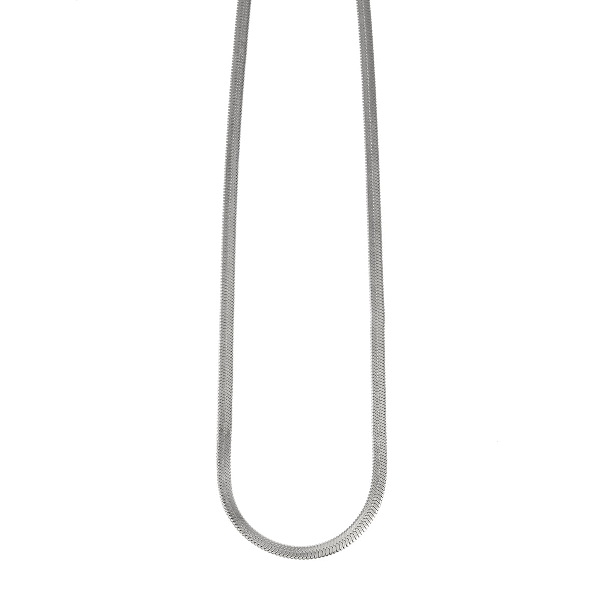 HACKNEY NINE FRYDA silver-tone snake chain necklace, alternate view