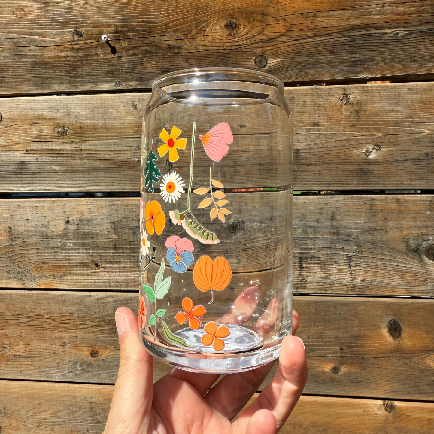 Harvest Garden Can Glass