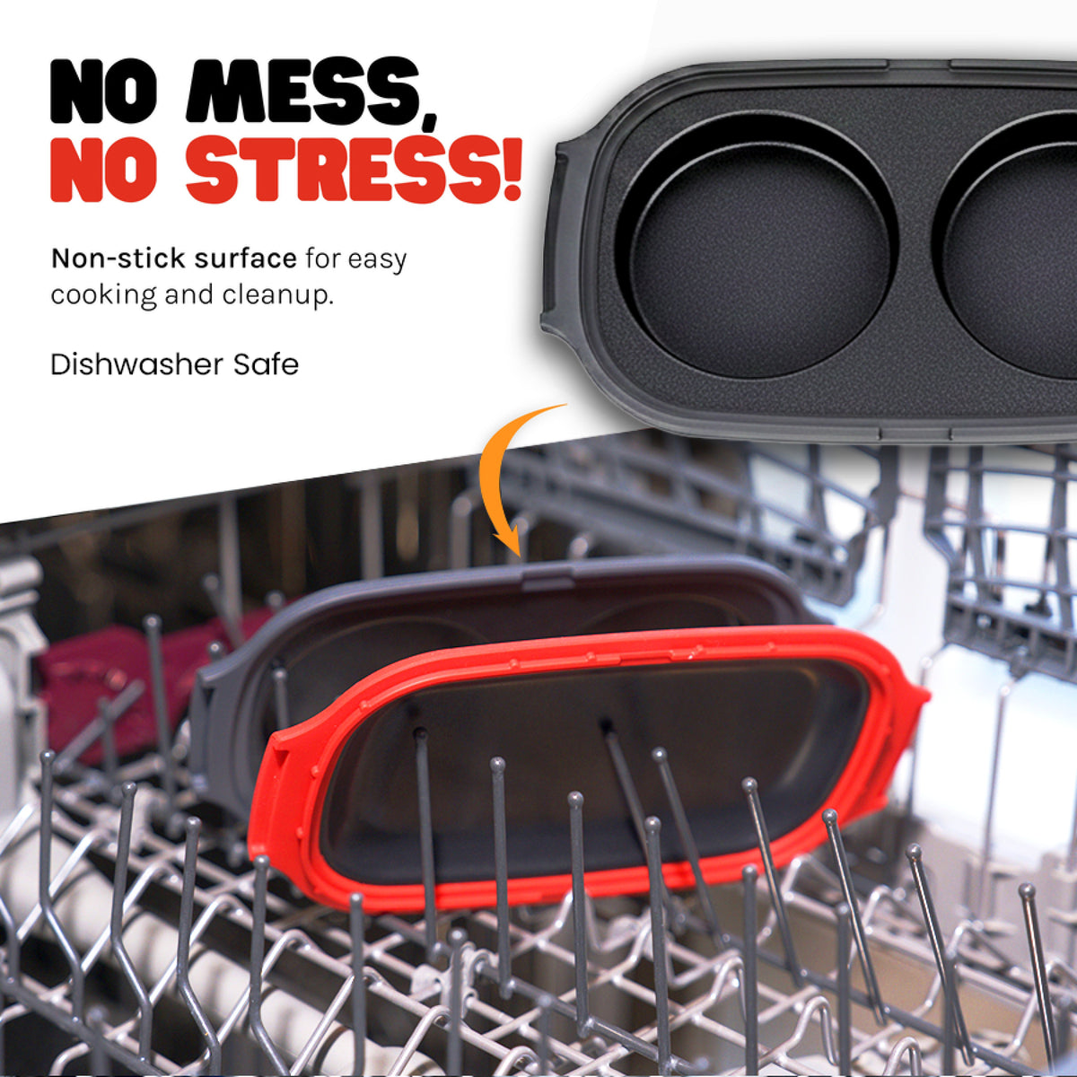 Micro Grill Egg Mate microwave egg cooker, alternate view