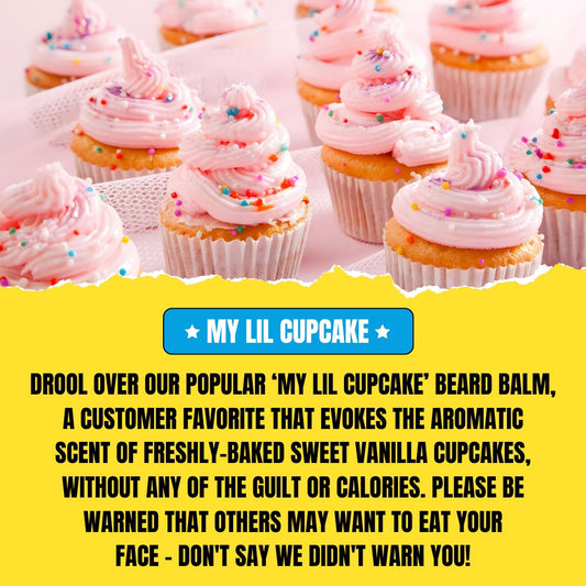 Nickel City Beard Blends My Lil Cupcake vanilla cupcake beard balm, alternate view
