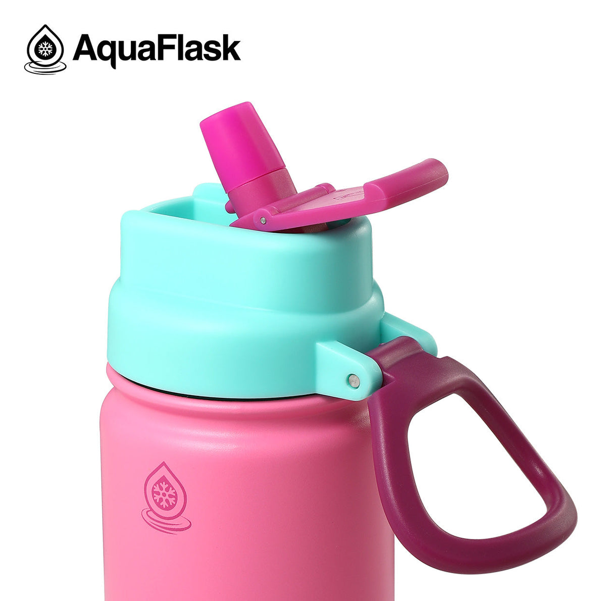 AquaFlask Kids FlipSip 14oz water bottle, alternate view
