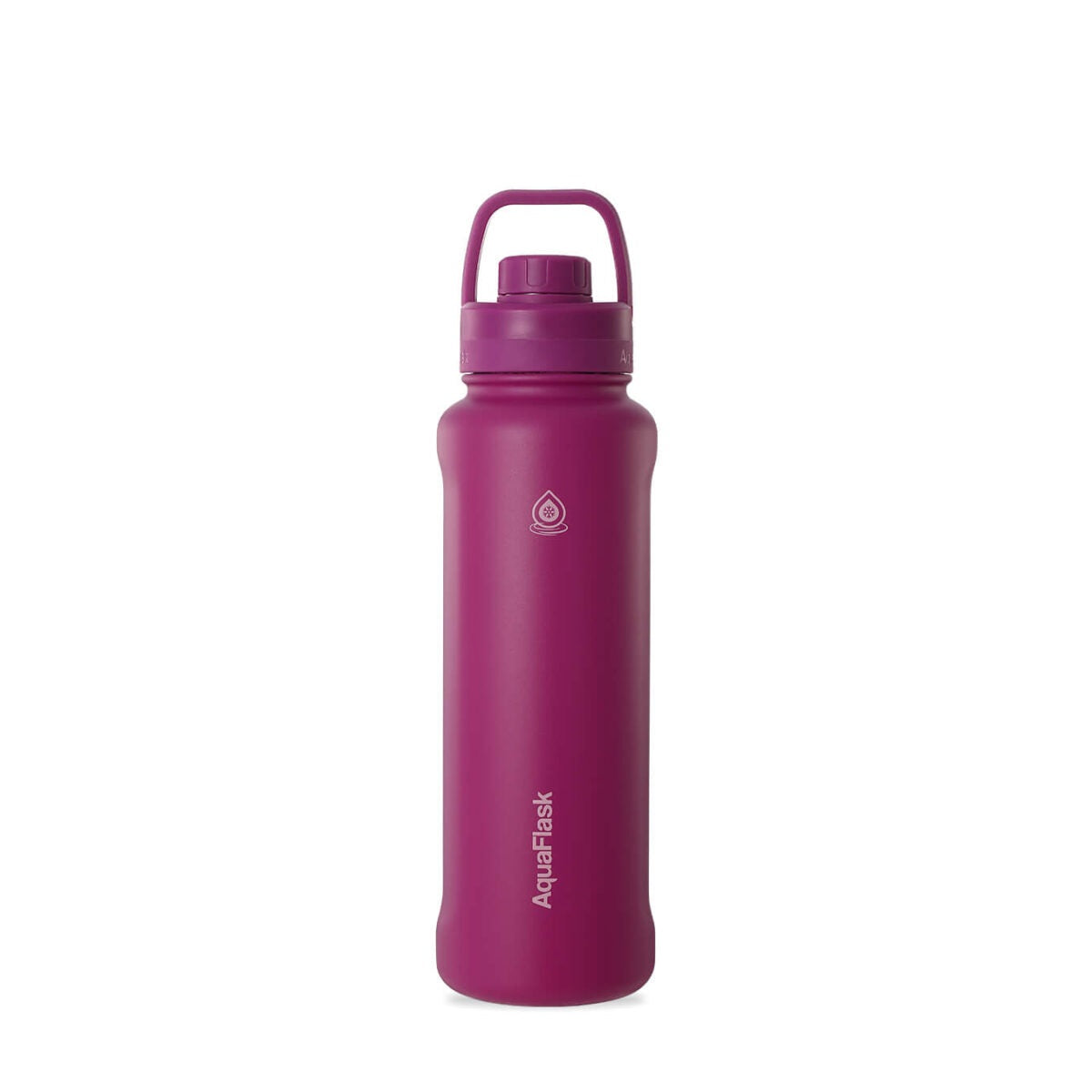 AquaFlask 40oz stainless steel water bottle with sports lid in MAGENTA