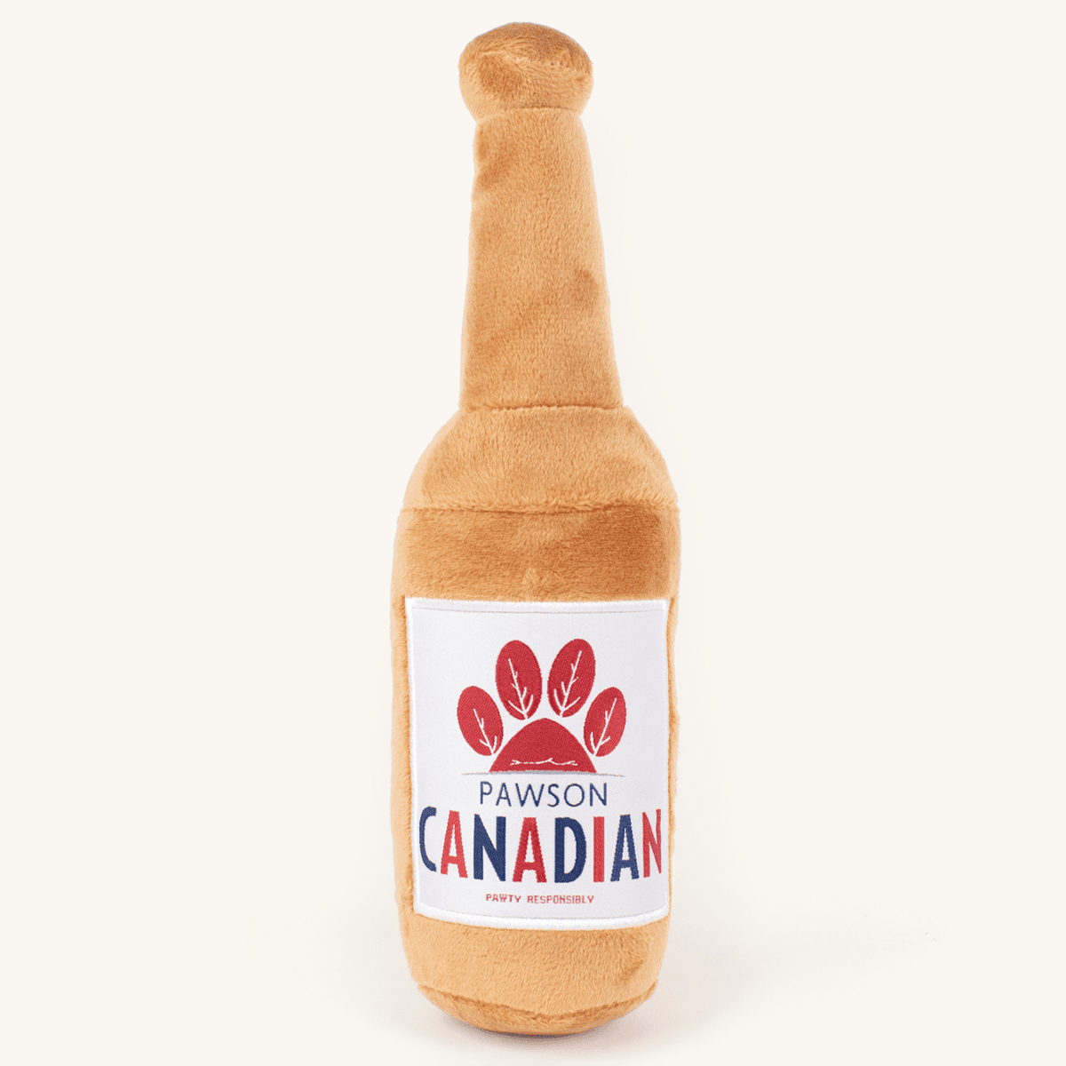 Pawson Canadian plush squeaky dog toy