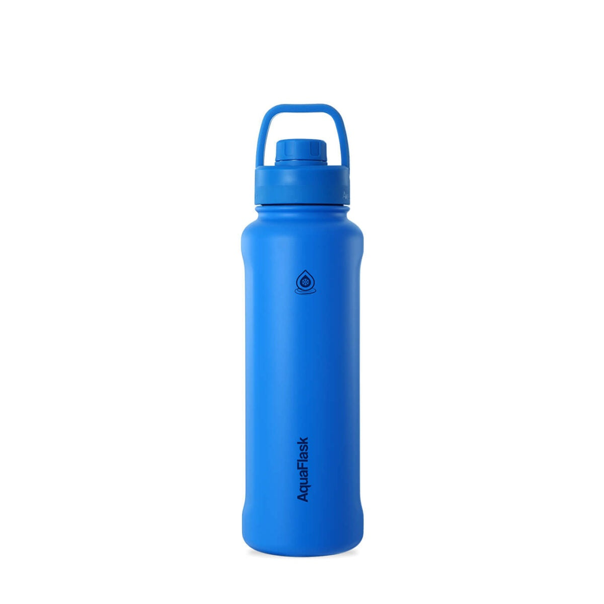 AquaFlask 40oz stainless steel water bottle with sports lid in PACIFIC BLUE