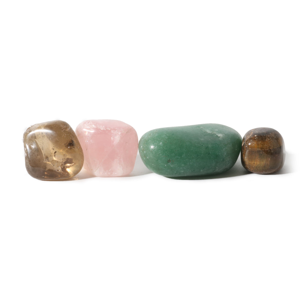 Zodiac crystal collection, set of four stones with description card, alternate view
