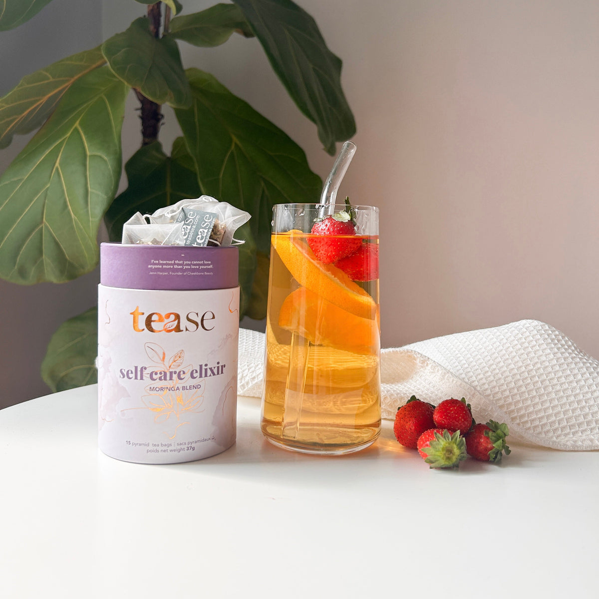 Tease Self Care Elixir wellness tea, alternate view