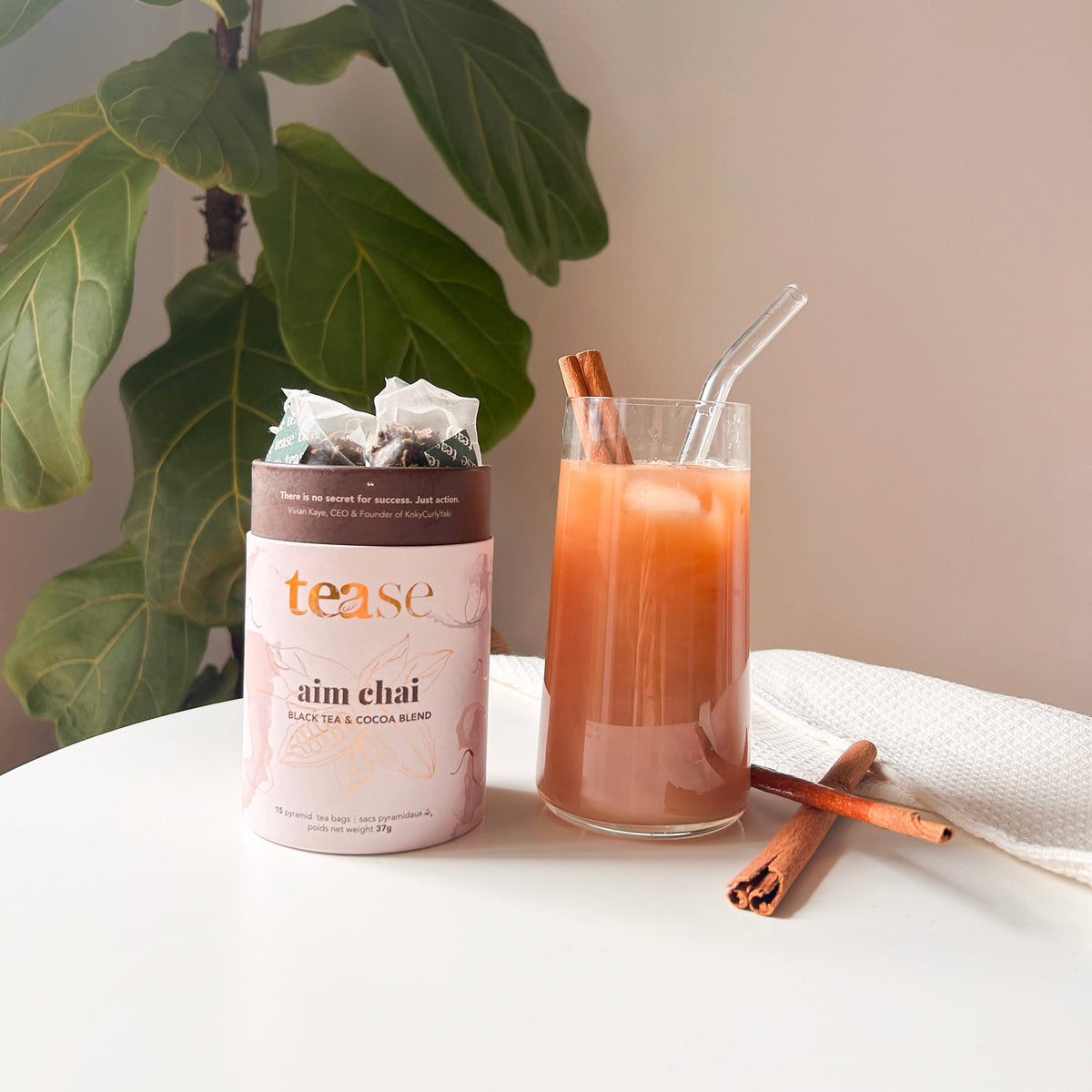Tease Aim Chai wellness tea, alternate view