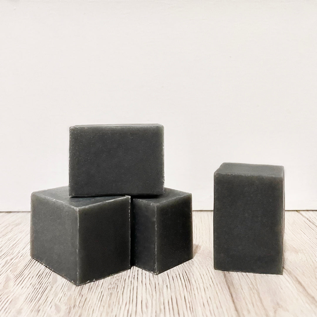 Eco Beige charcoal mint face wash bar