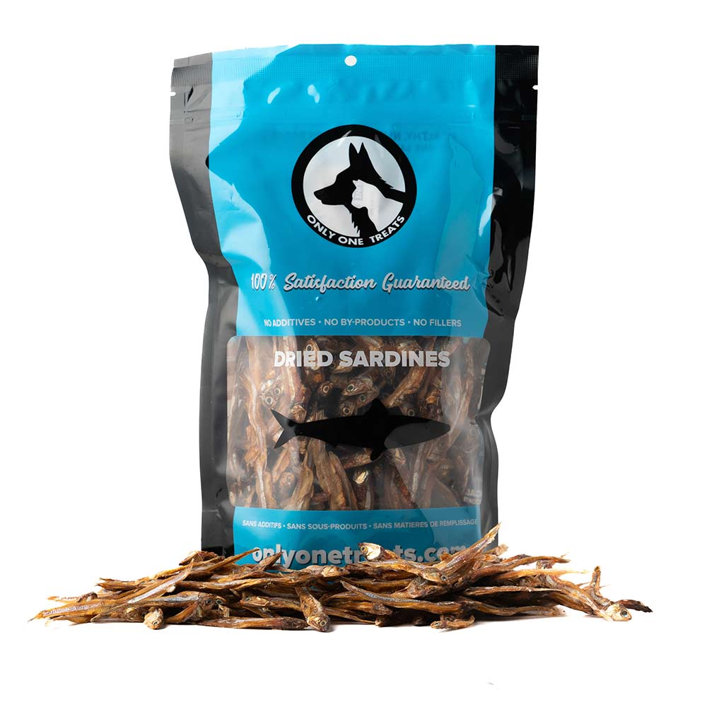 Only One Treats dried sardines pet treats, 340 g bag