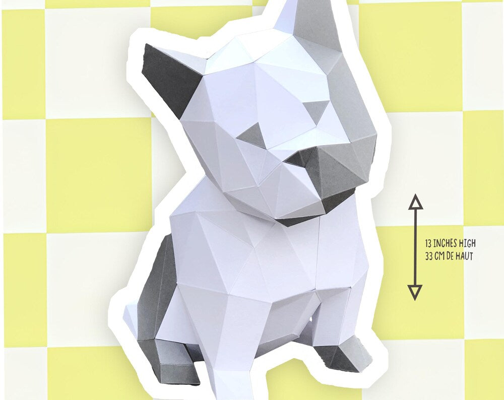 Sofs DIY 3D paper puppy model kit, alternate view