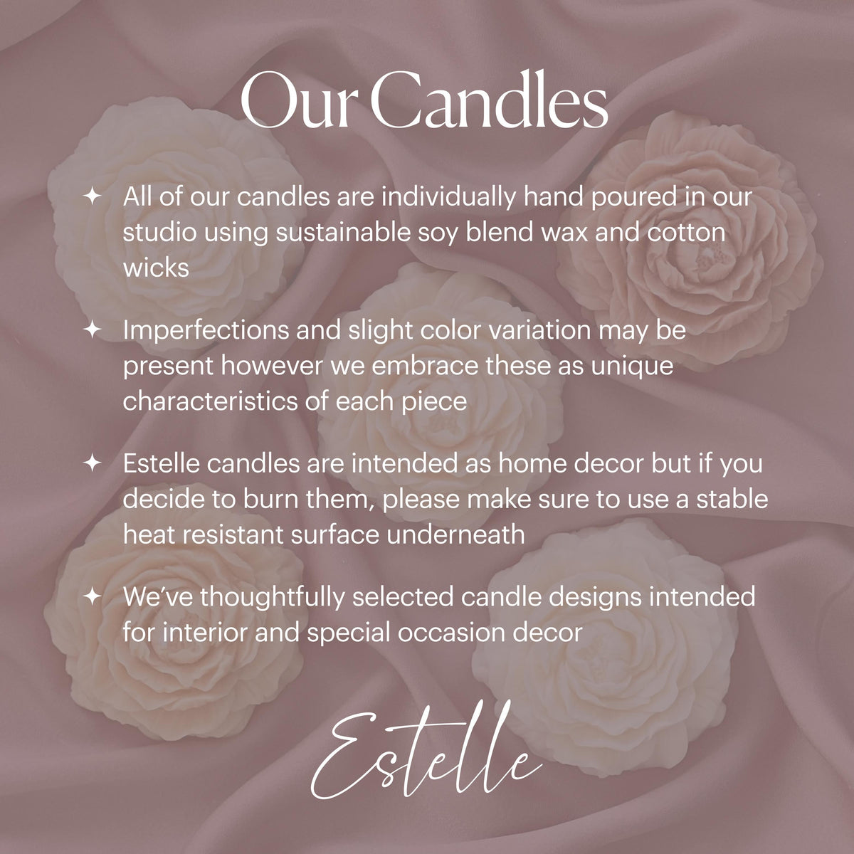 Estelle Studio small pumpkin-shaped soy wax candle, alternate view