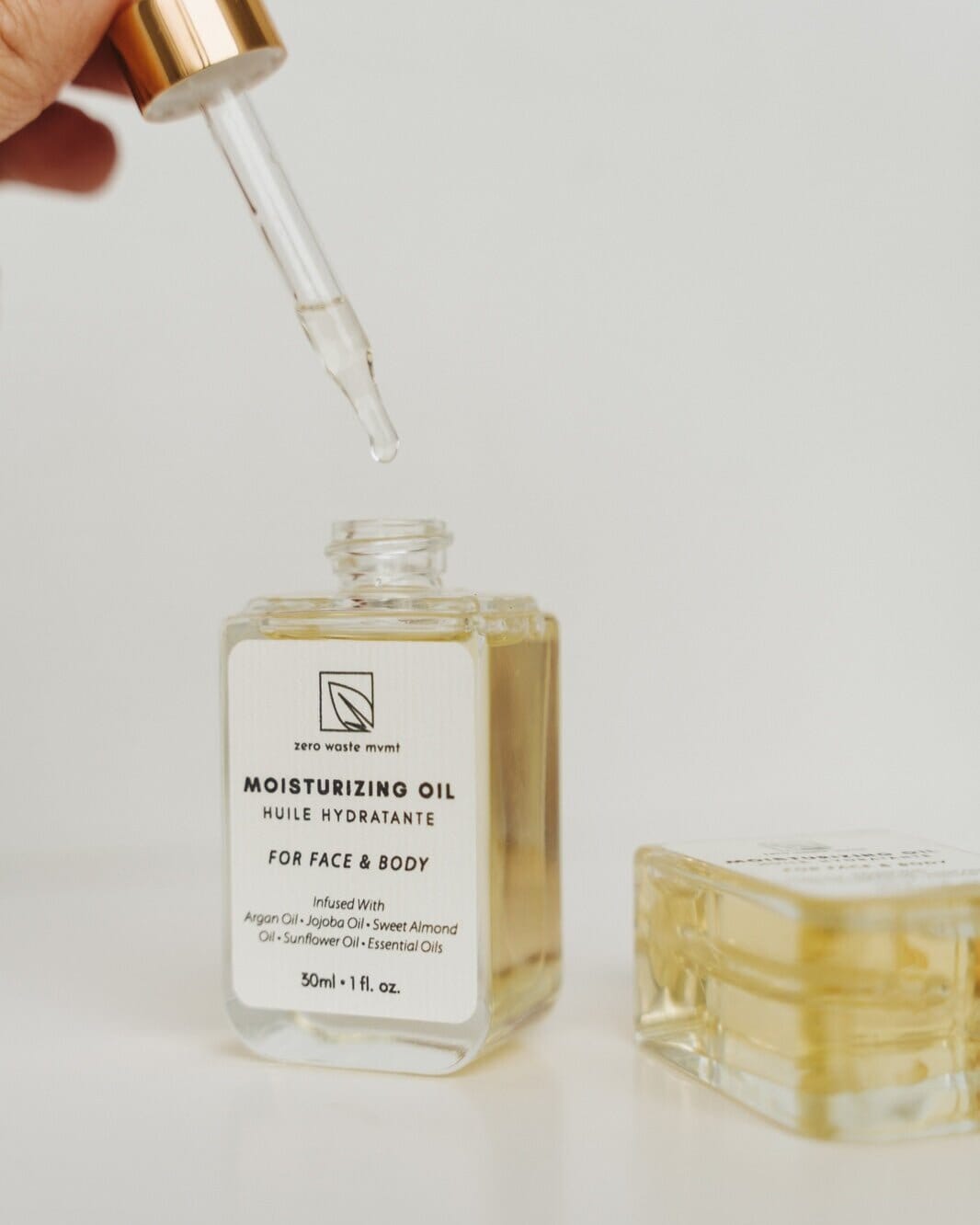 Zero Waste MVMT moisturizing body oil, alternate view