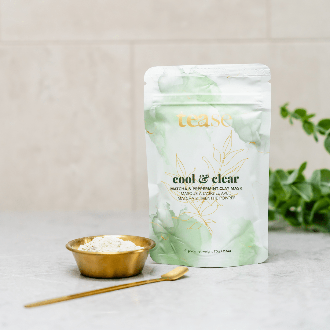 Tease Cool & Clear matcha clay face mask, alternate view