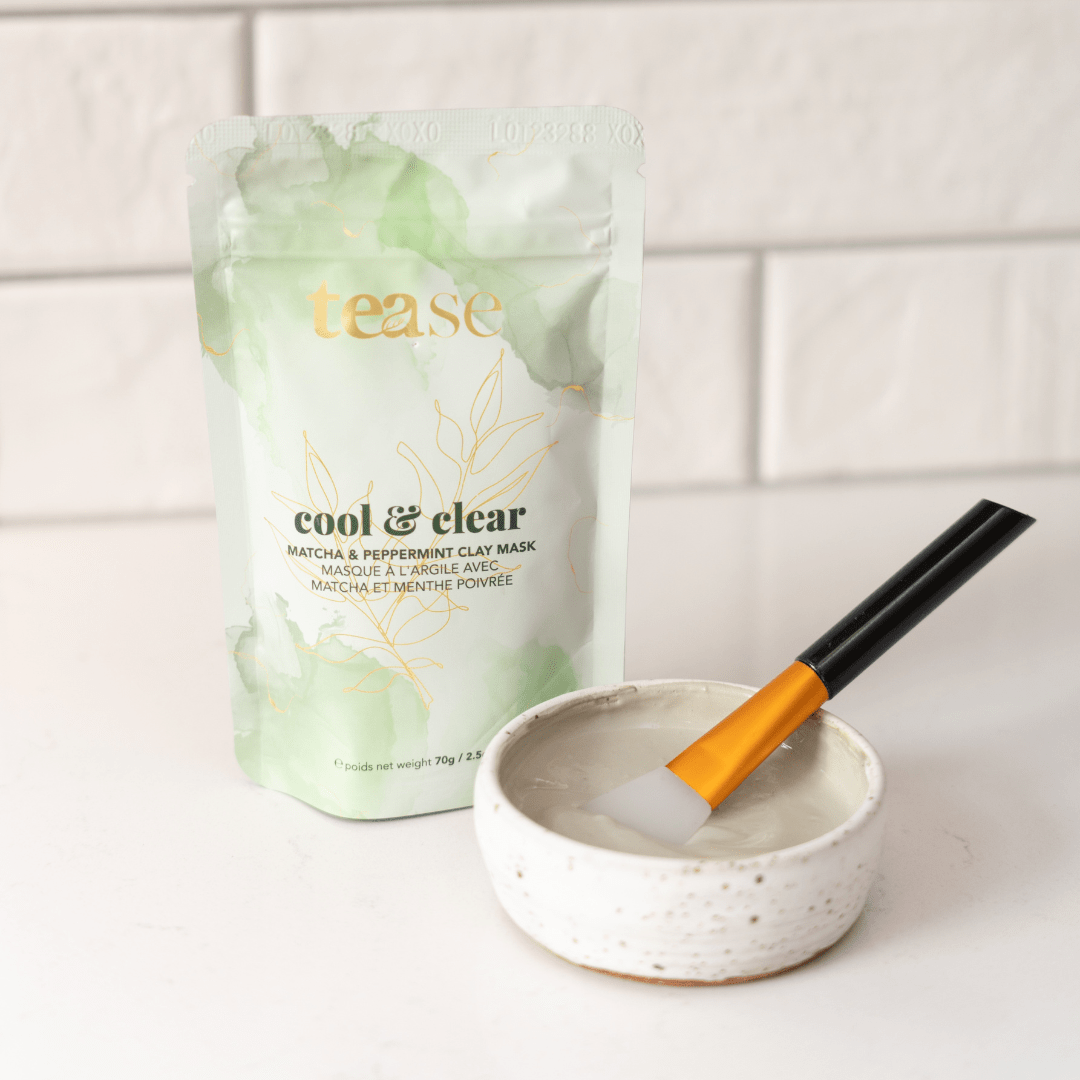 Tease Cool & Clear matcha clay face mask, alternate view