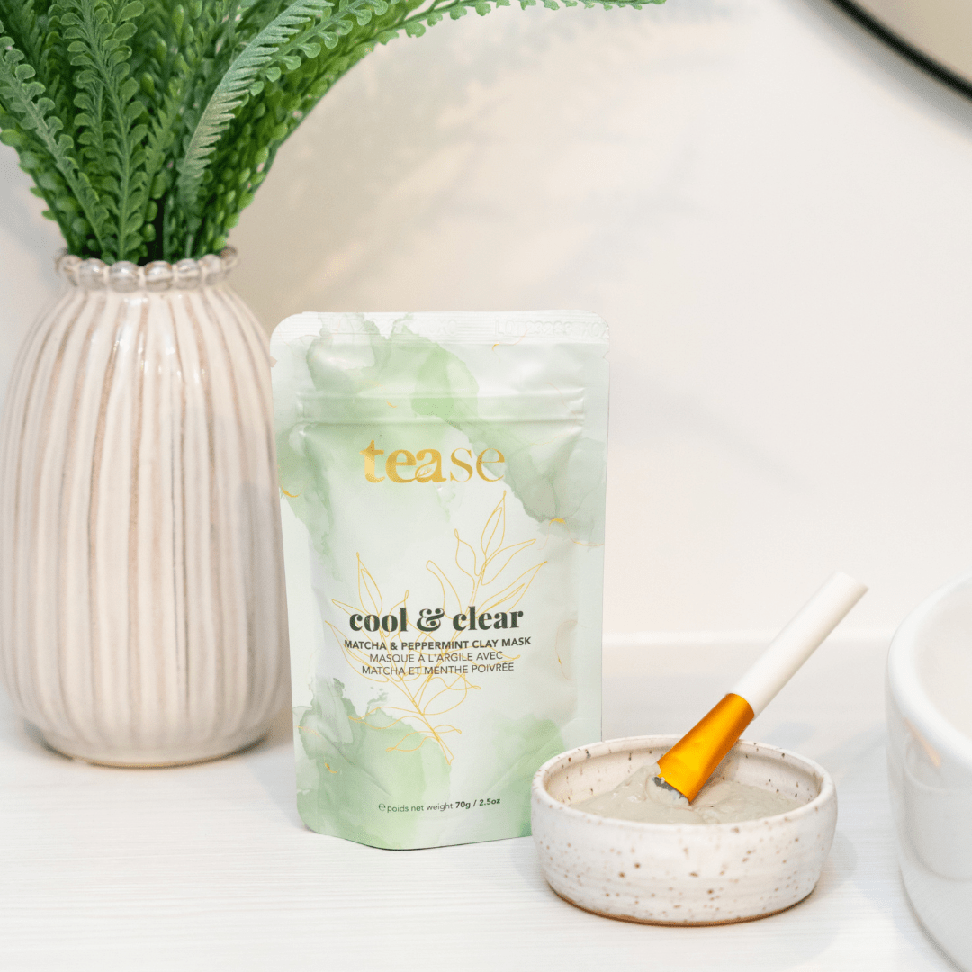 Tease Cool & Clear matcha clay face mask, alternate view