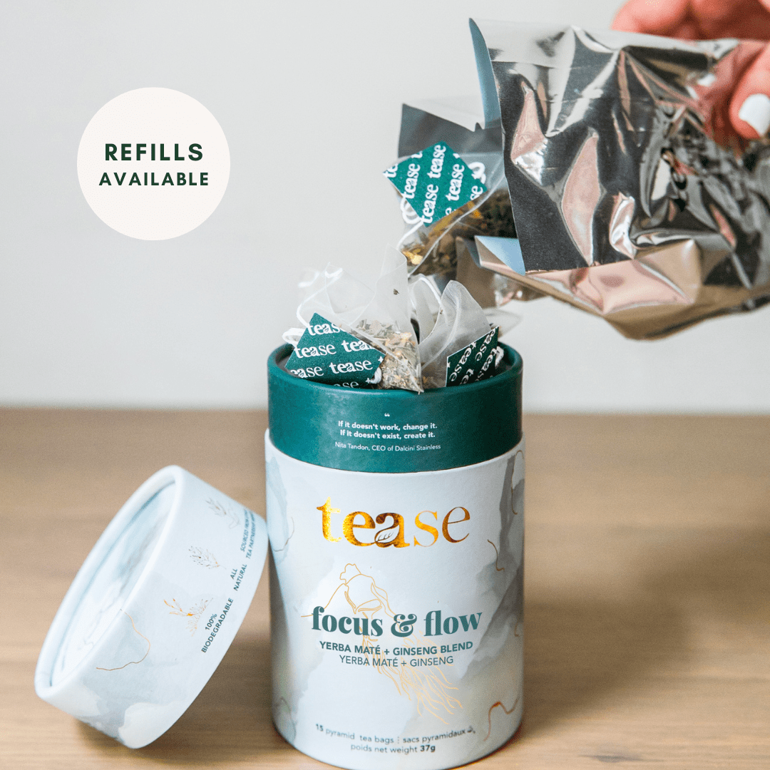 Tease Focus & Flow wellness tea, alternate view