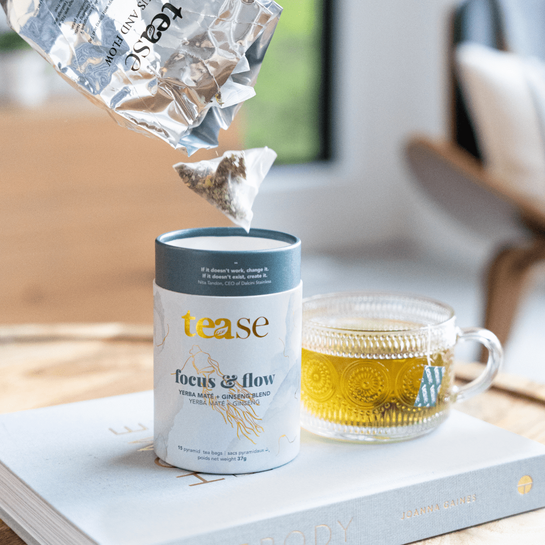 Tease Focus & Flow wellness tea, alternate view