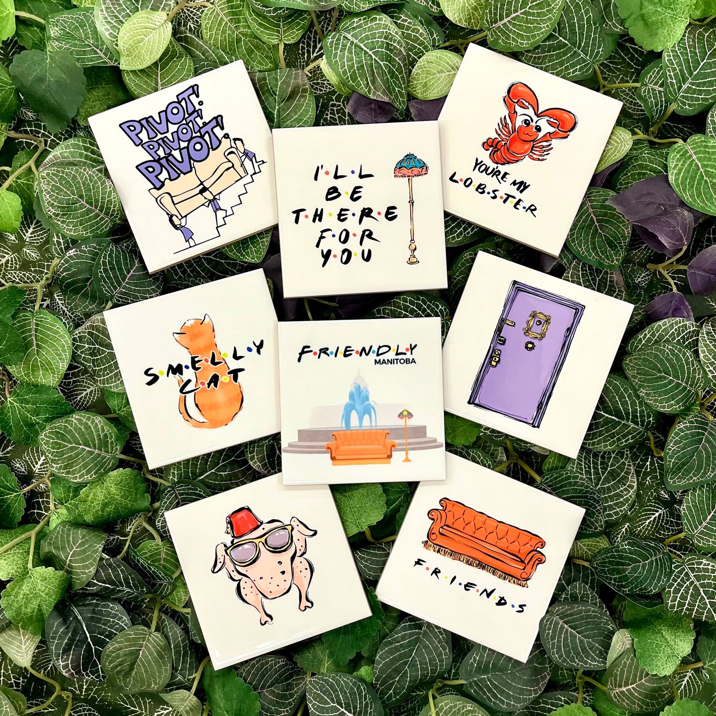 Friends Cartoon Graphic Coaster