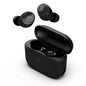 JLab Go Air Pop+ true wireless earbuds in black with charging case
