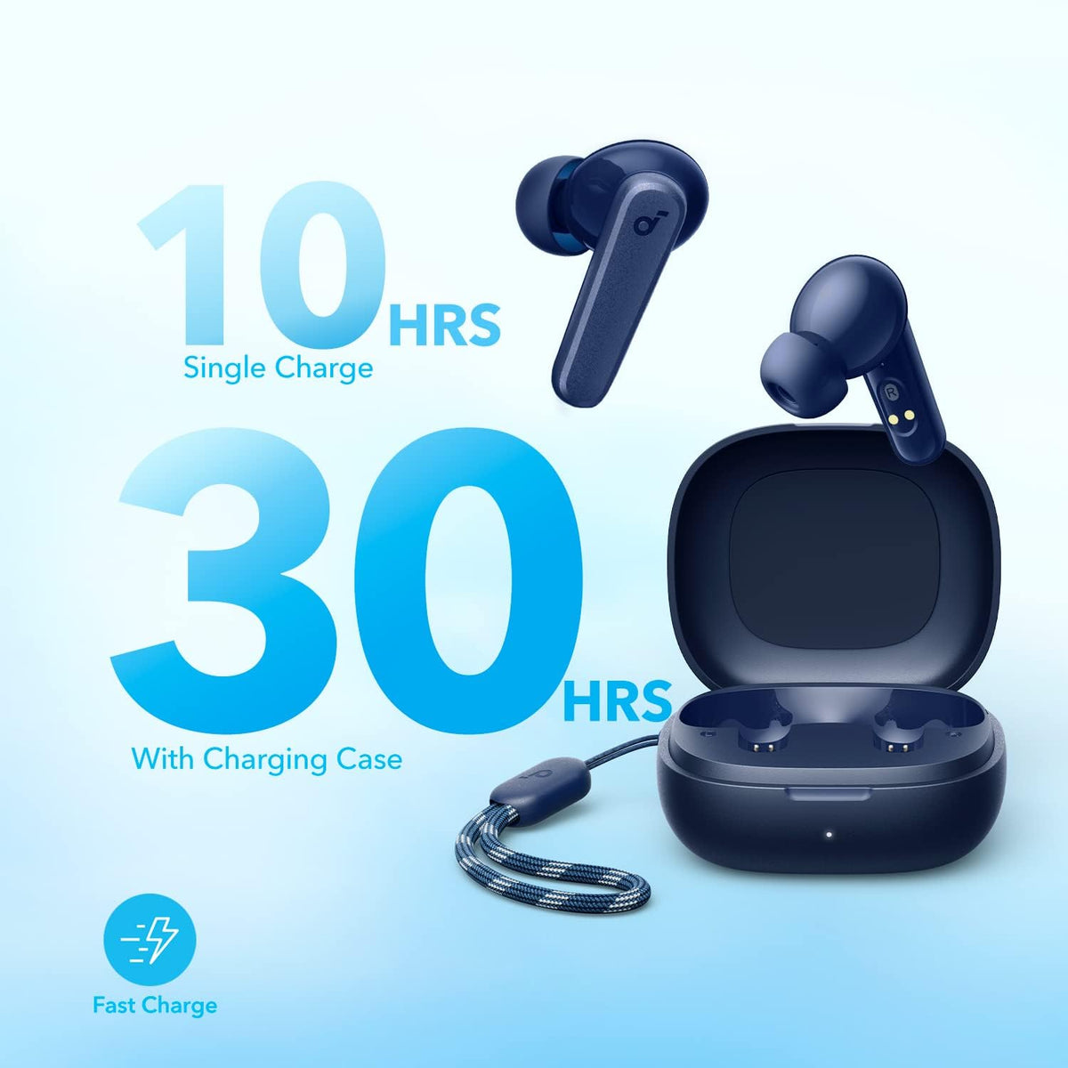 soundcore by Anker P20i true wireless earbuds with charging case, alternate view