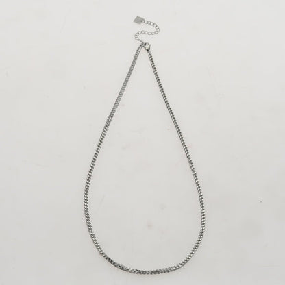 FARAH 24": Cuban Link Silver Chain Necklace