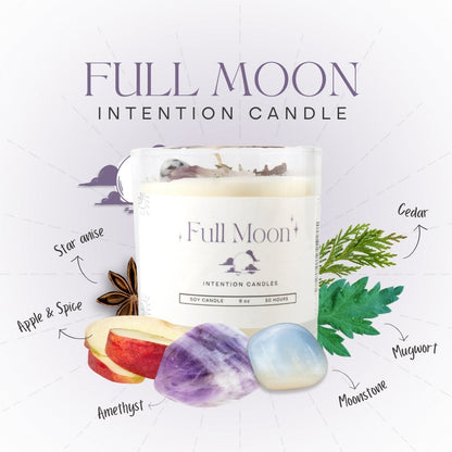 Crystal Intention Candle (Now in Clear Vessel!)