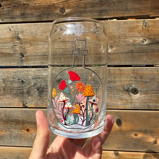 Groovy Garden Can Glass