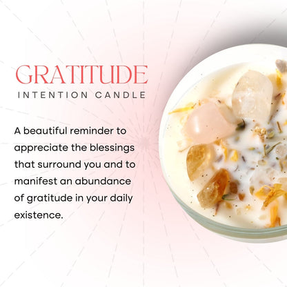 Crystal Intention Candle (Now in Clear Vessel!)
