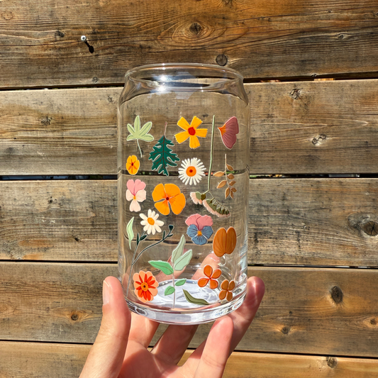 Harvest Garden Can Glass