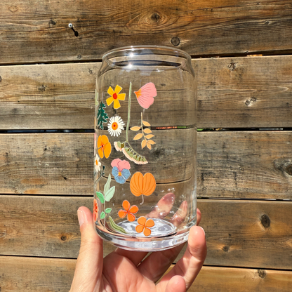 Harvest Garden Can Glass