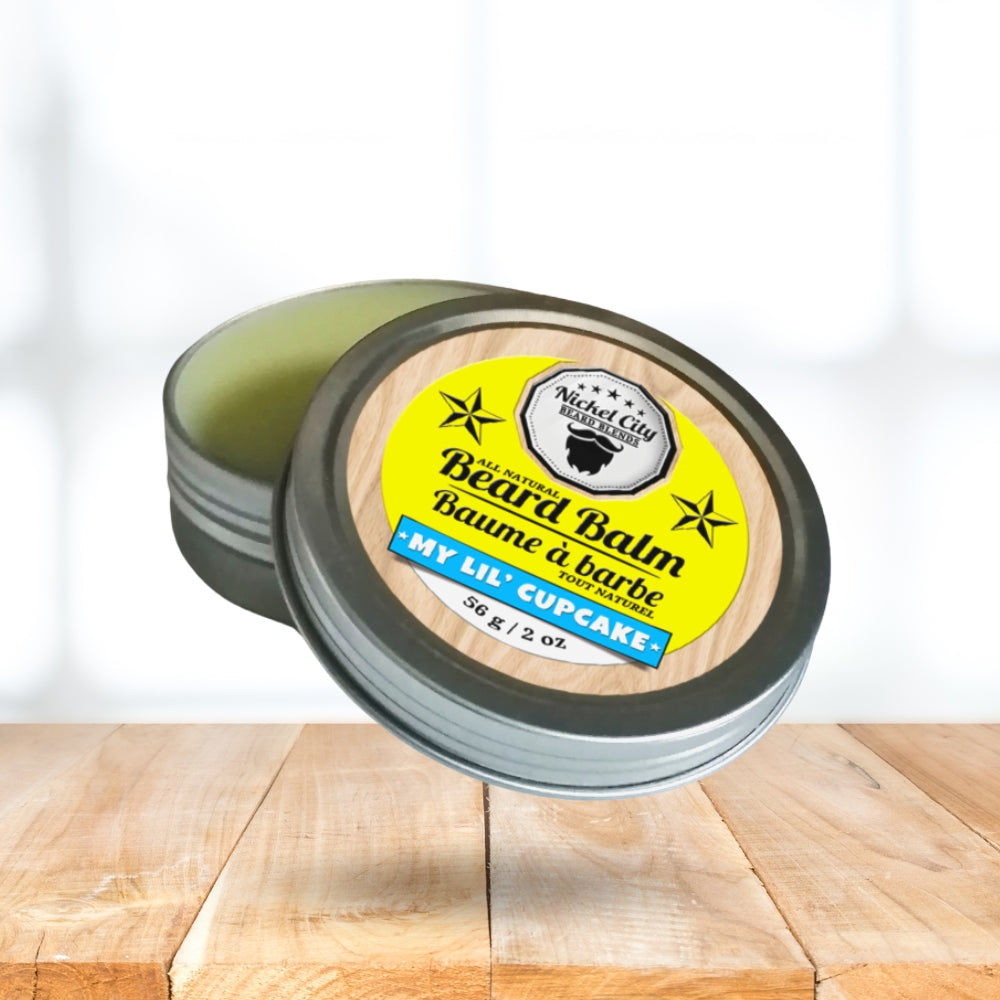 Nickel City Beard Blends My Lil Cupcake vanilla cupcake beard balm, 56 g tin