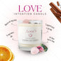 Crystal Intention Candle (Now in Clear Vessel!)