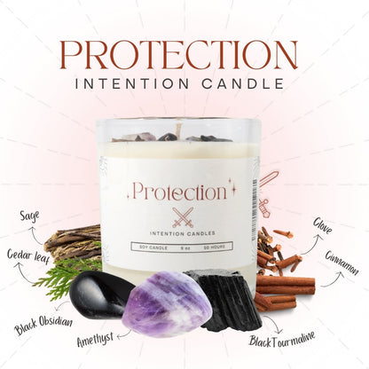 Crystal Intention Candle (Now in Clear Vessel!)