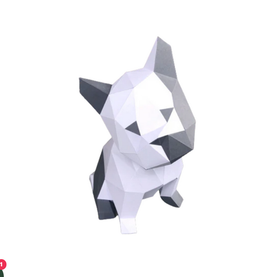 DIY Puppy 3D LUX paper origami model Kit