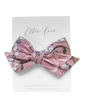 Antique Rose Floral Oversize Bow